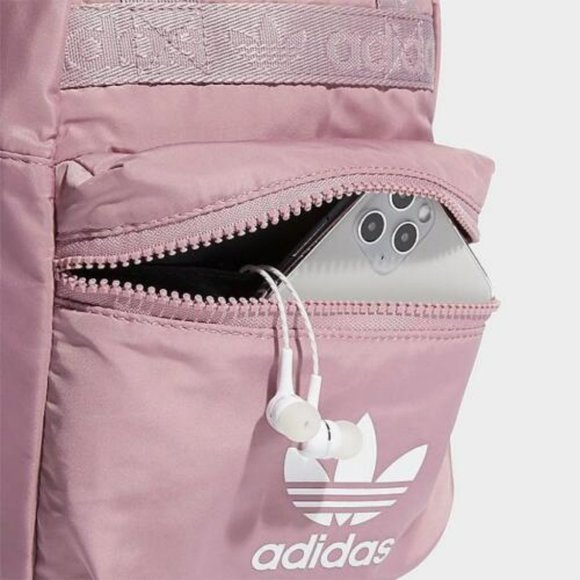 NWT ADIDAS Originals Micro 2.0 Mini Backpack Mauve Purple/White - Picture 6 of 7
